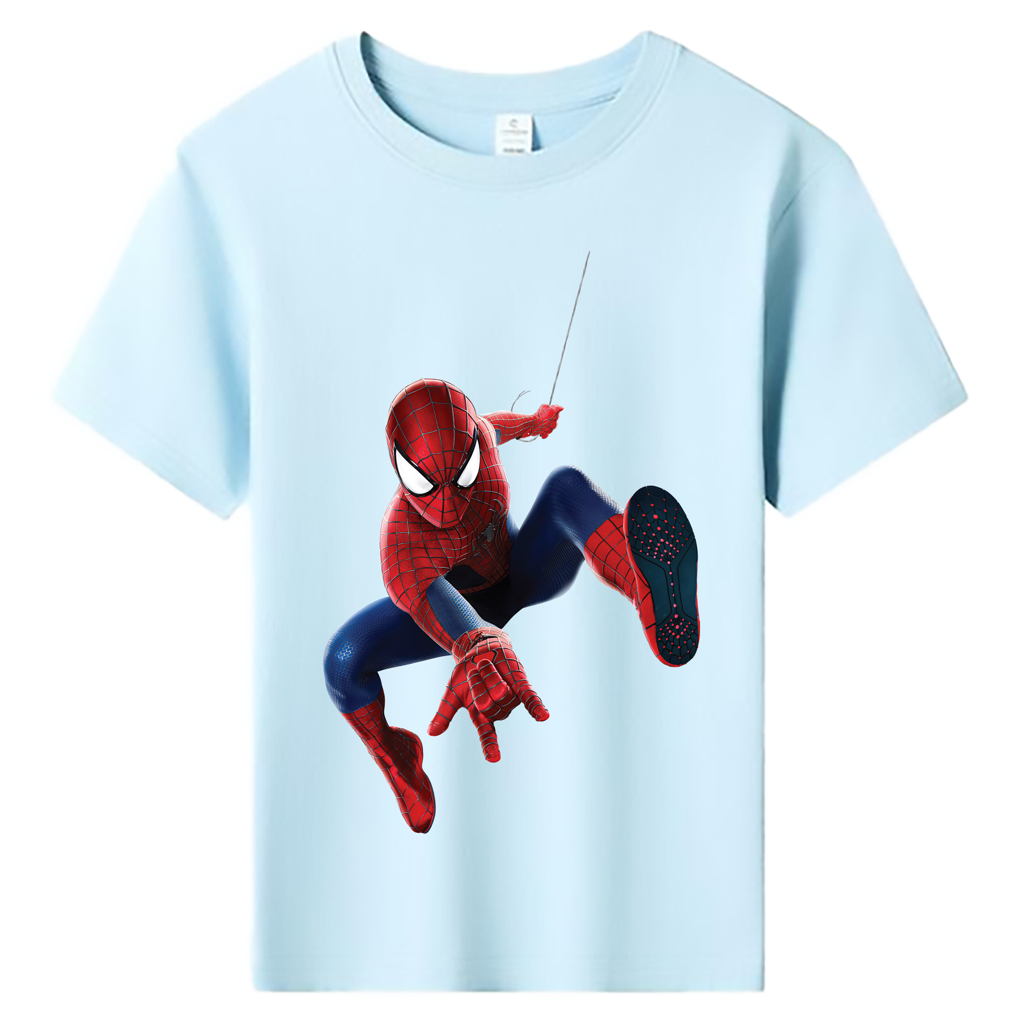 （画像用） Spider Man スパイダーマン 綿100％キッズTシャツ（フロントプリント）